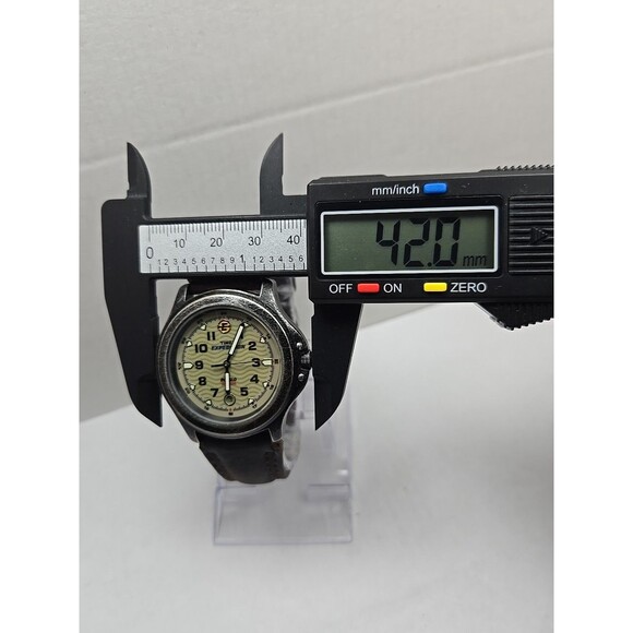Timex Expedition Field Watch T47012 42mm Indiglo Date Olive Dial New Battery - Picture 6 of 13
